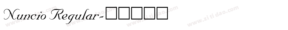 Nuncio Regular字体转换